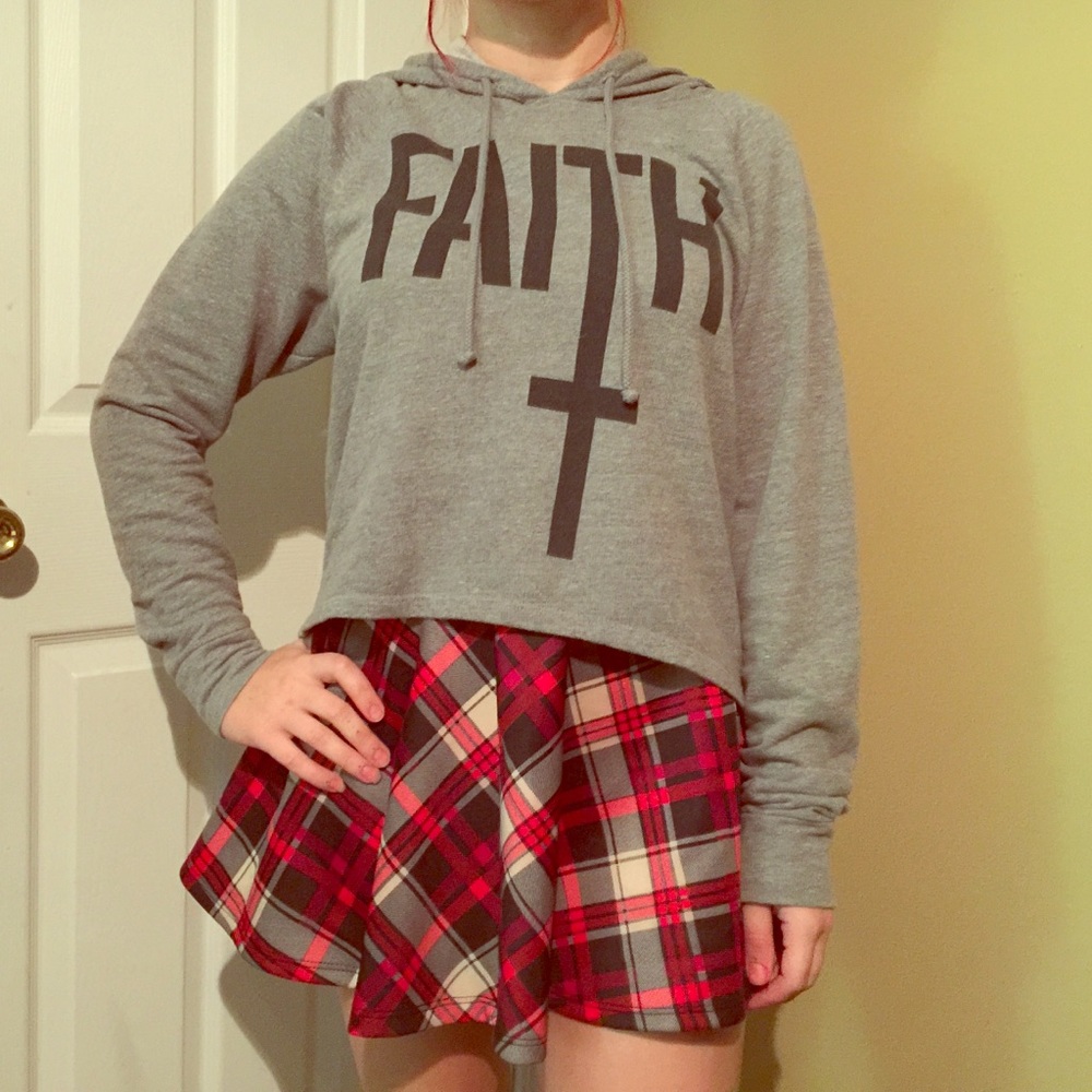 Forever 21. Grey Faith Hill hoodie. Size: M